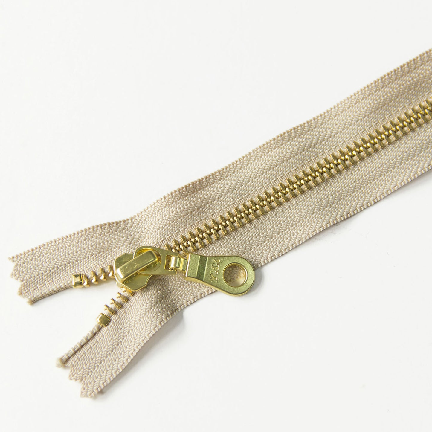 YKK #5 Closed-End Metal Zippers with Brass Teeth –  For Sewing Bags & Crafts