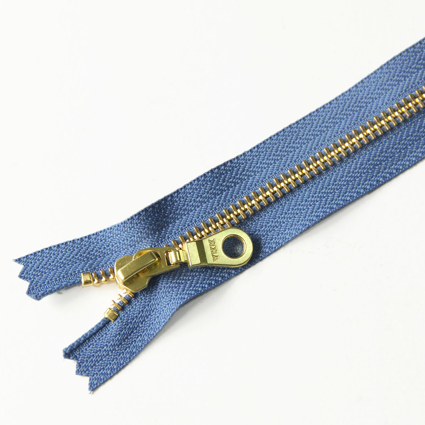 YKK #5 Closed-End Metal Zippers with Brass Teeth –  For Sewing Bags & Crafts