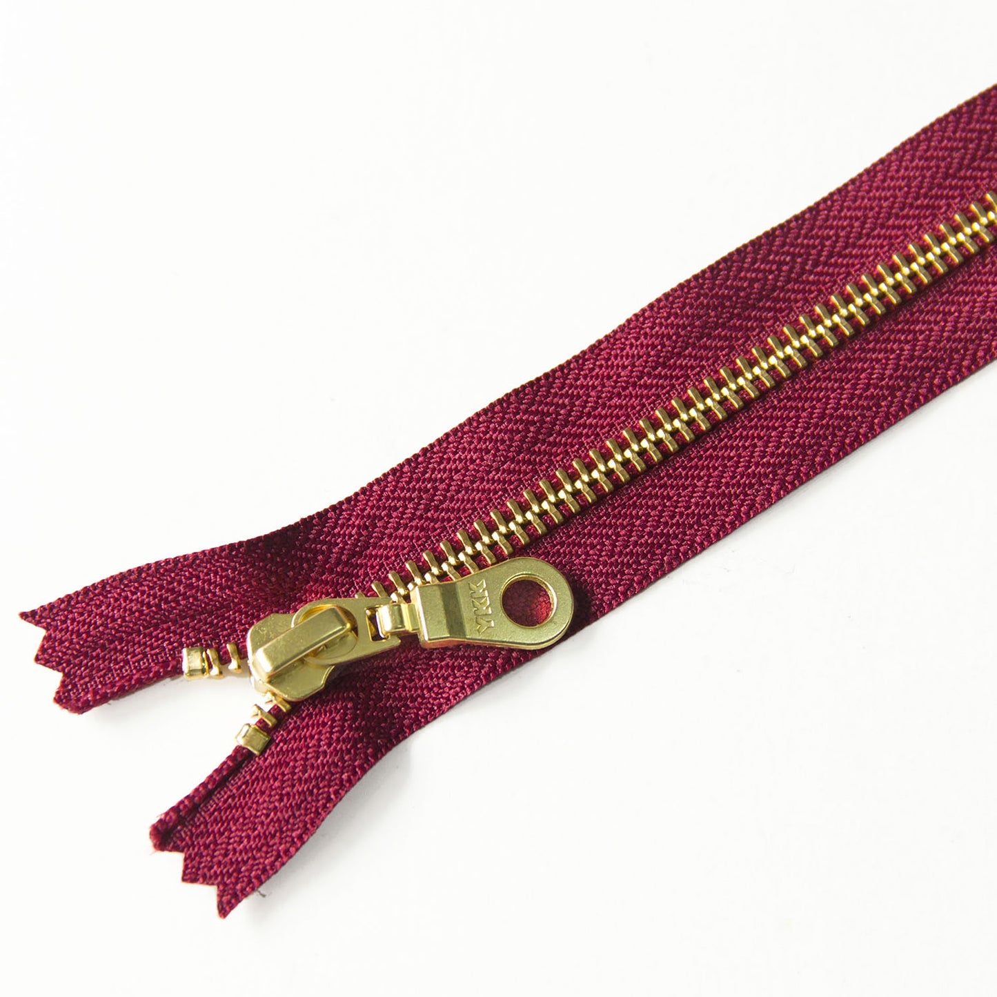 YKK #5 Closed-End Metal Zippers with Brass Teeth –  For Sewing Bags & Crafts