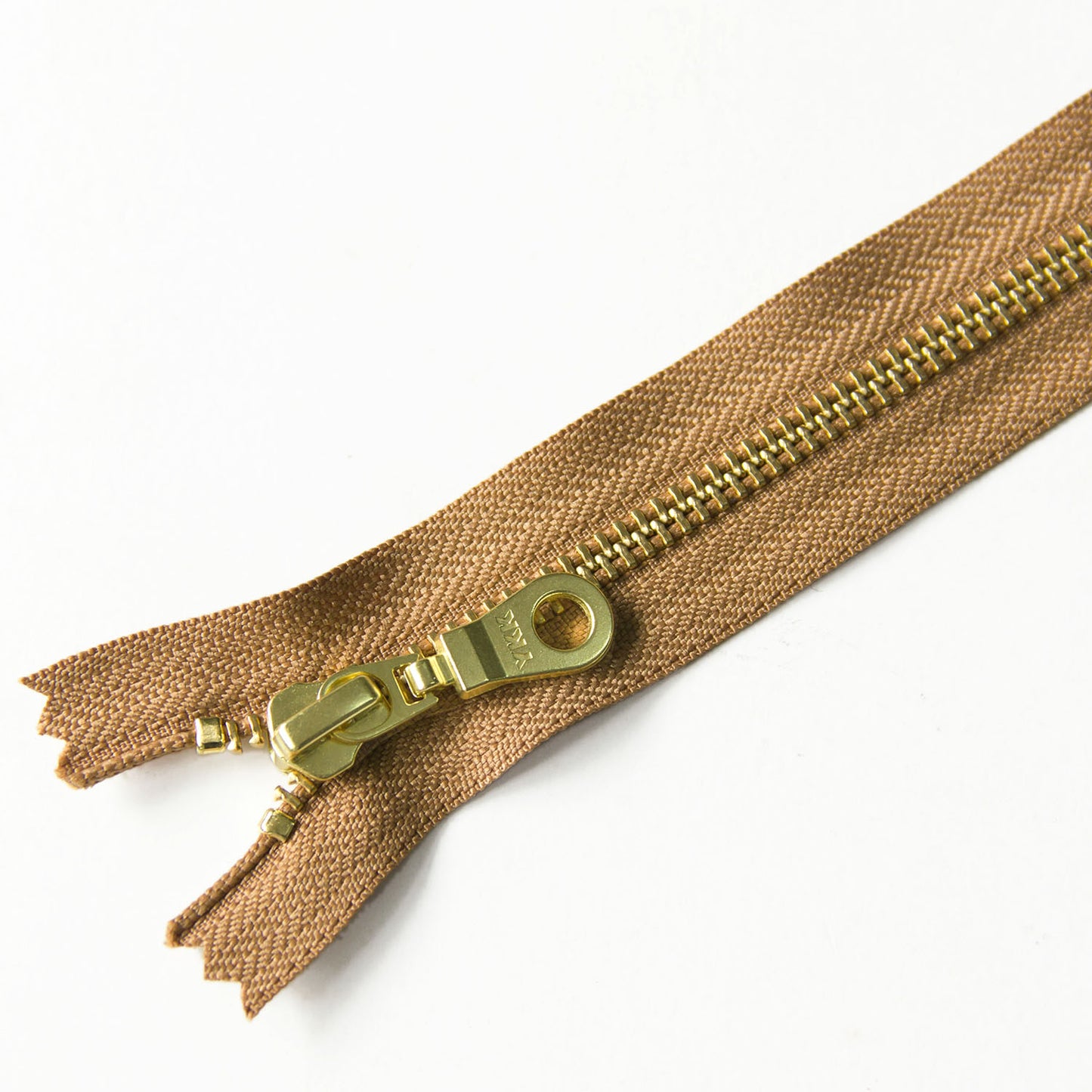 YKK #5 Closed-End Metal Zippers with Brass Teeth –  For Sewing Bags & Crafts