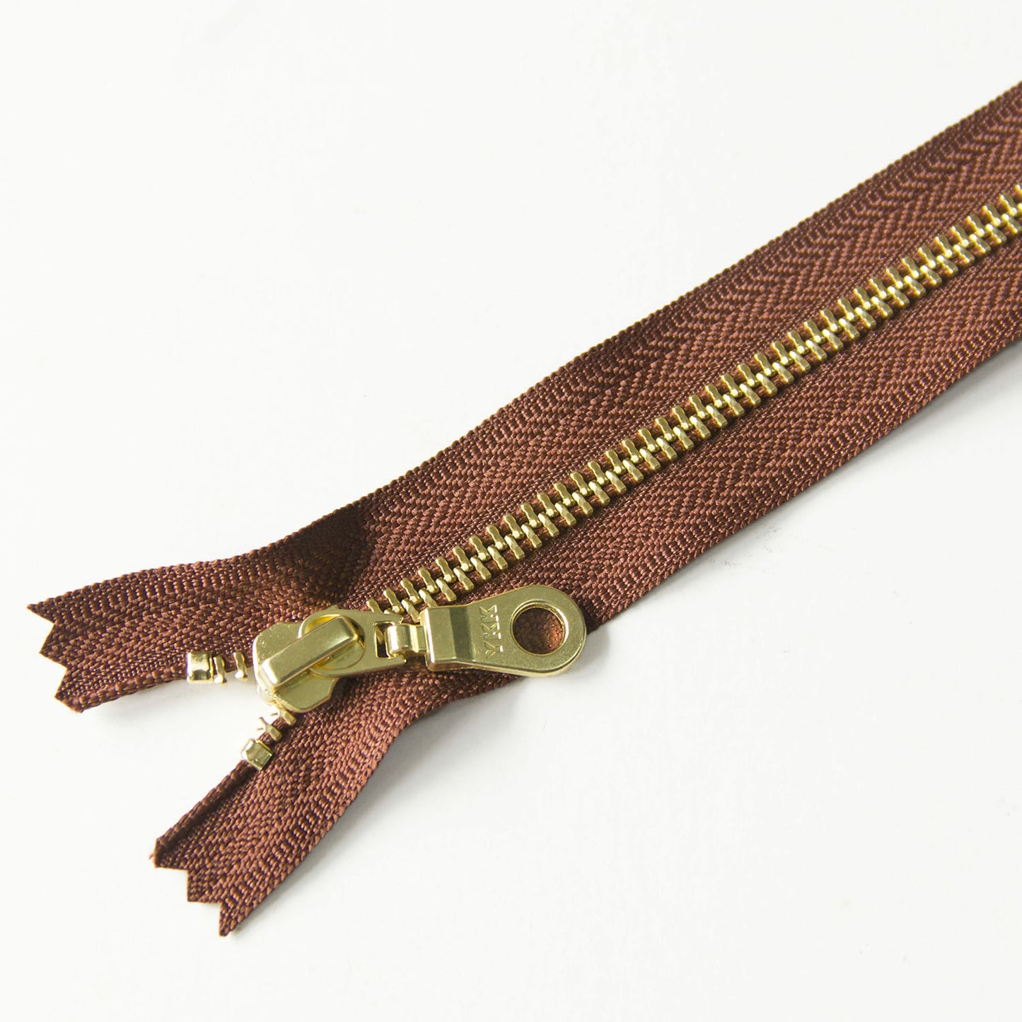 YKK #5 Closed-End Metal Zippers with Brass Teeth –  For Sewing Bags & Crafts