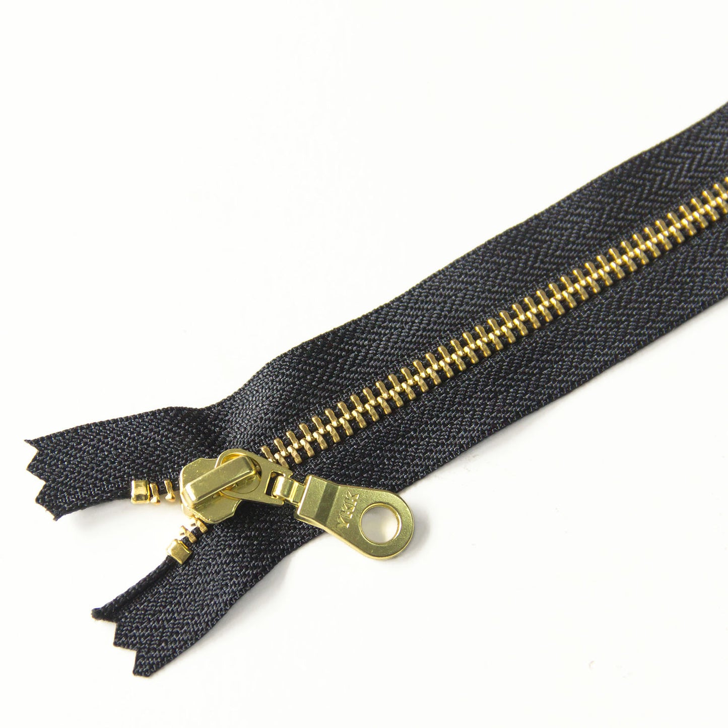 YKK #5 Closed-End Metal Zippers with Brass Teeth –  For Sewing Bags & Crafts