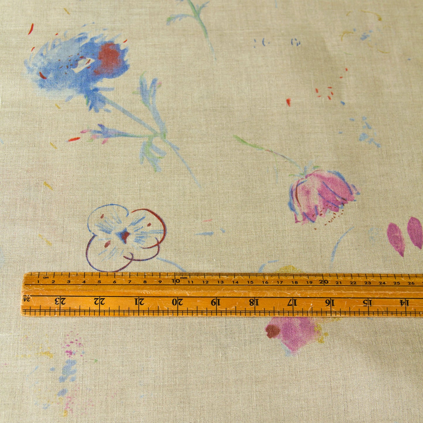 Nani IRO Japanese Linen Fabric Hana Natural Brown by the Yard