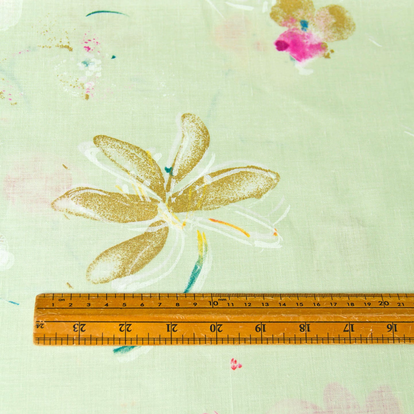 Nani IRO Japanese Linen Fabric Hana Light Green by the Yard