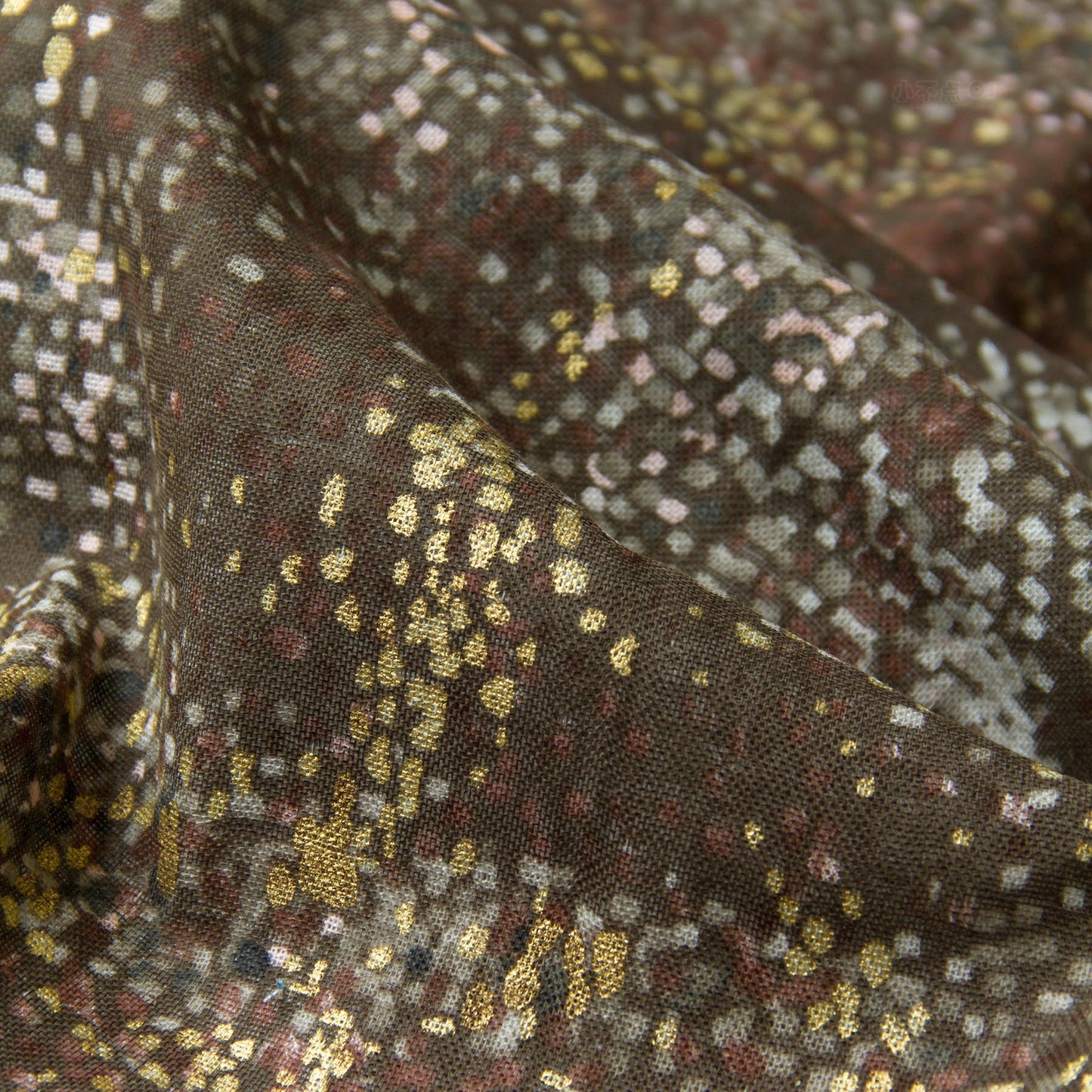 Nani IRO Japanese Double Gauze Fabric Water fall Vintage Brown by the Yard