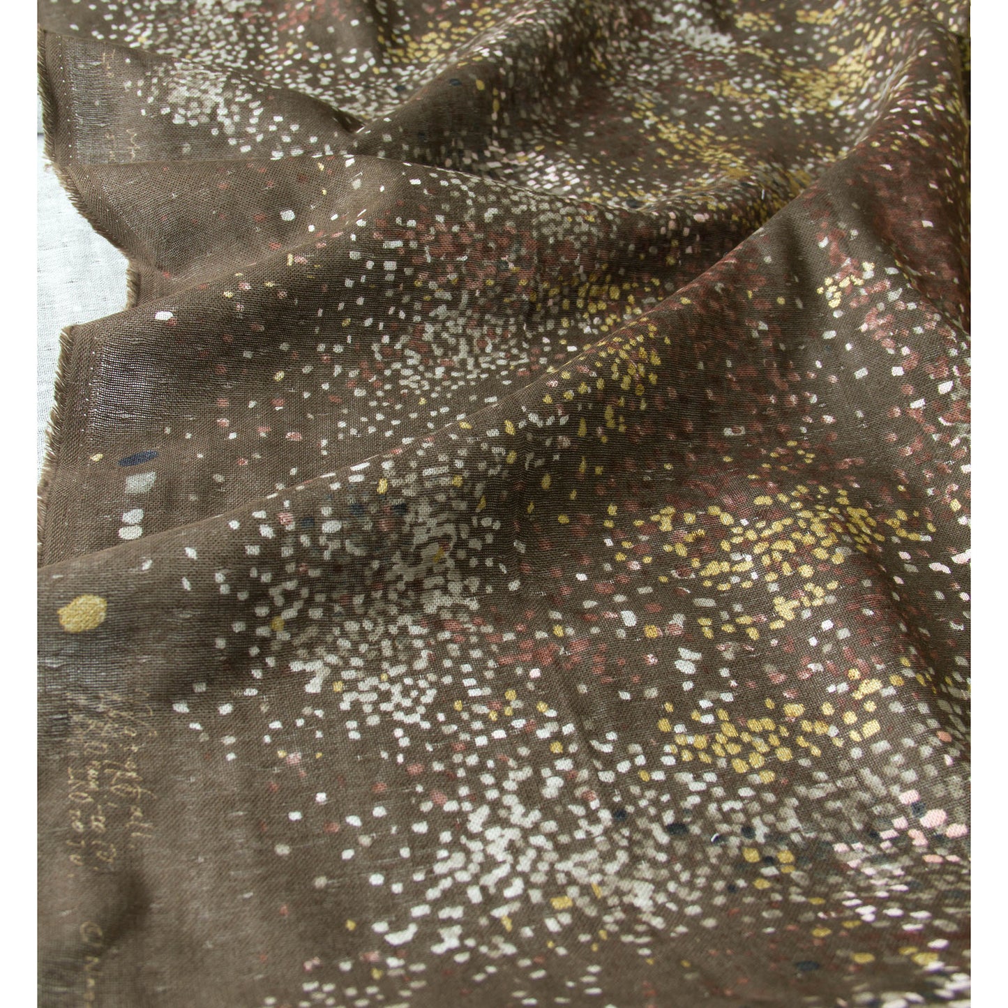 Nani IRO Japanese Double Gauze Fabric Water fall Vintage Brown by the Yard
