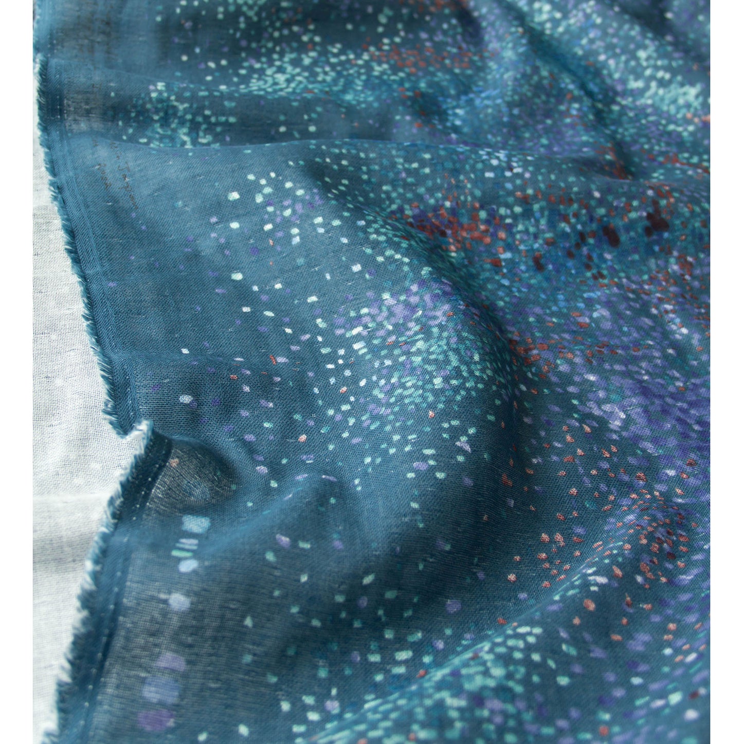 Nani IRO Japanese Double Gauze Fabric Water fall Teal by the Yard