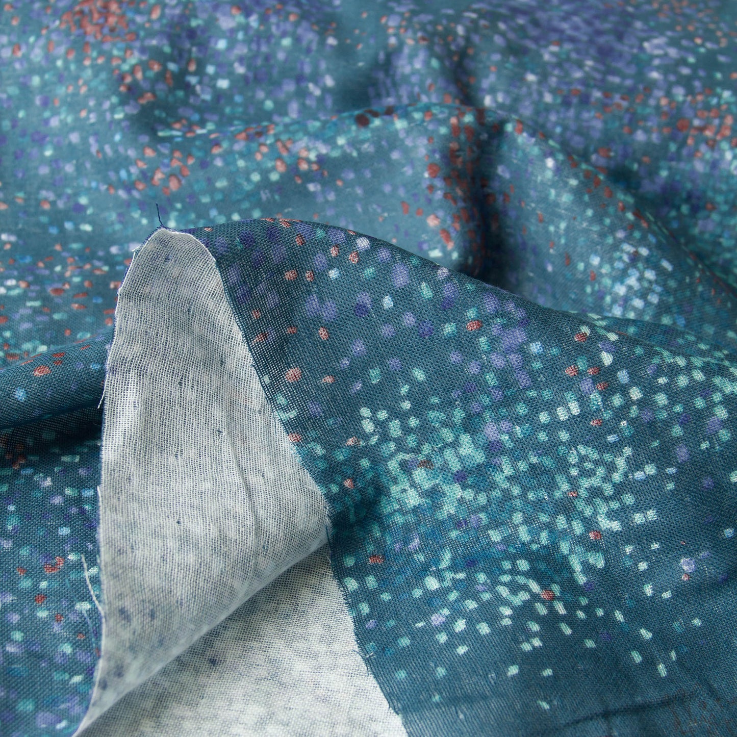 Nani IRO Japanese Double Gauze Fabric Water fall Teal by the Yard