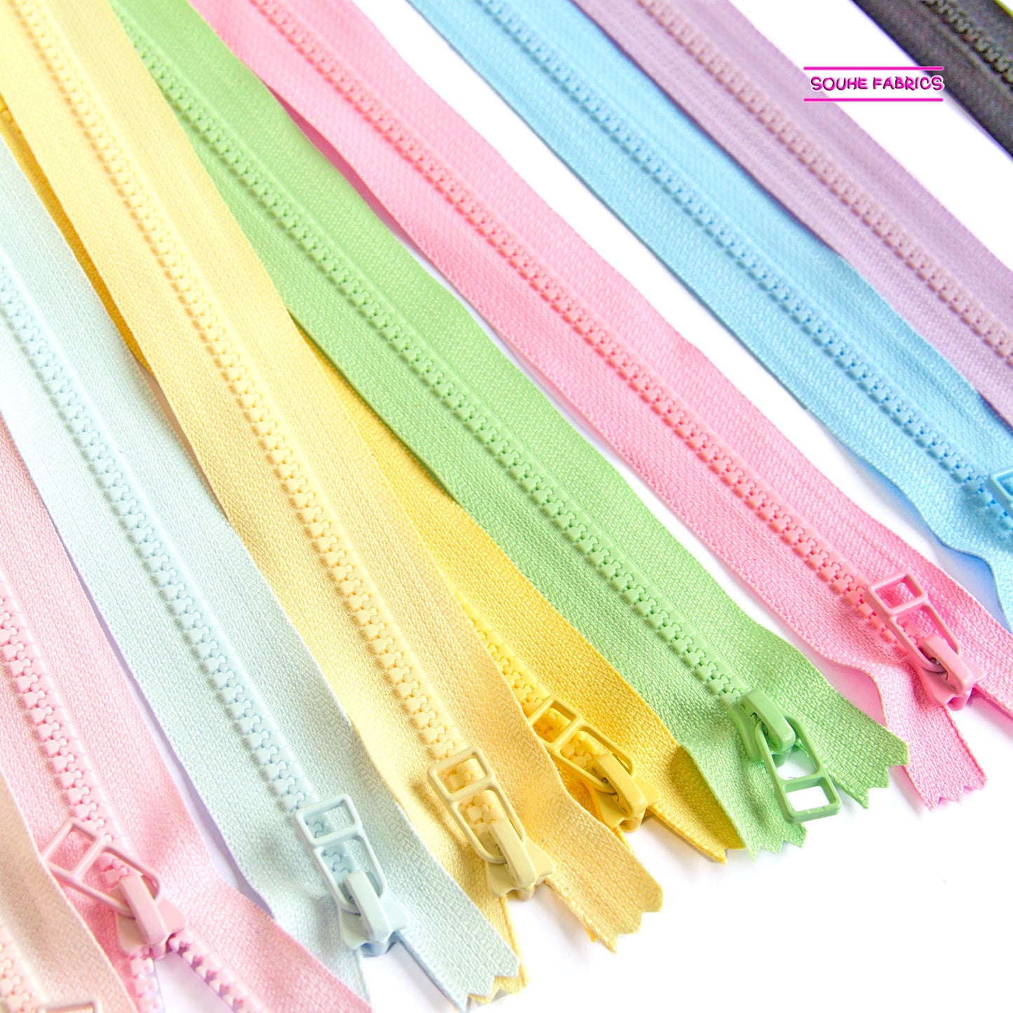 YKK #5 Closed-End Resin Zippersy for Sewing Bags 30CM