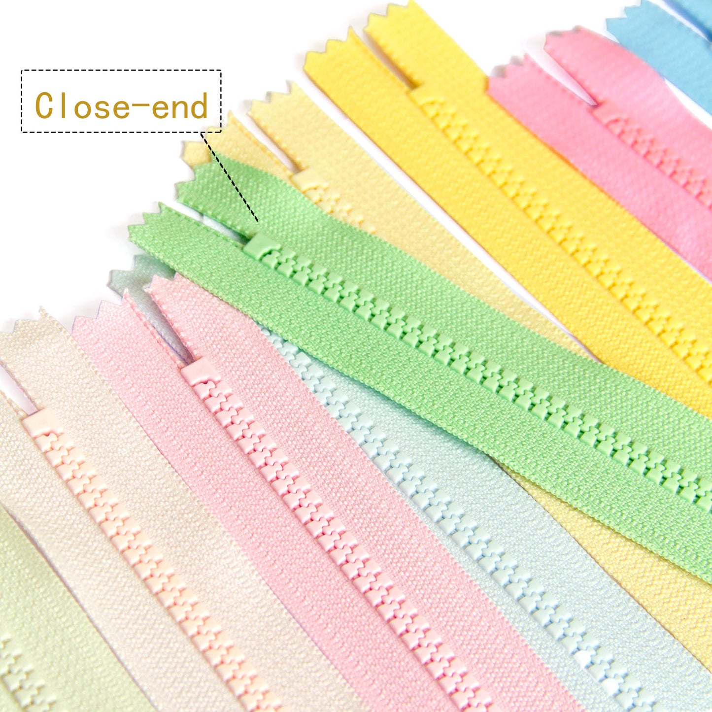 YKK #5 Closed-End Resin Zippersy for Sewing Bags 30CM