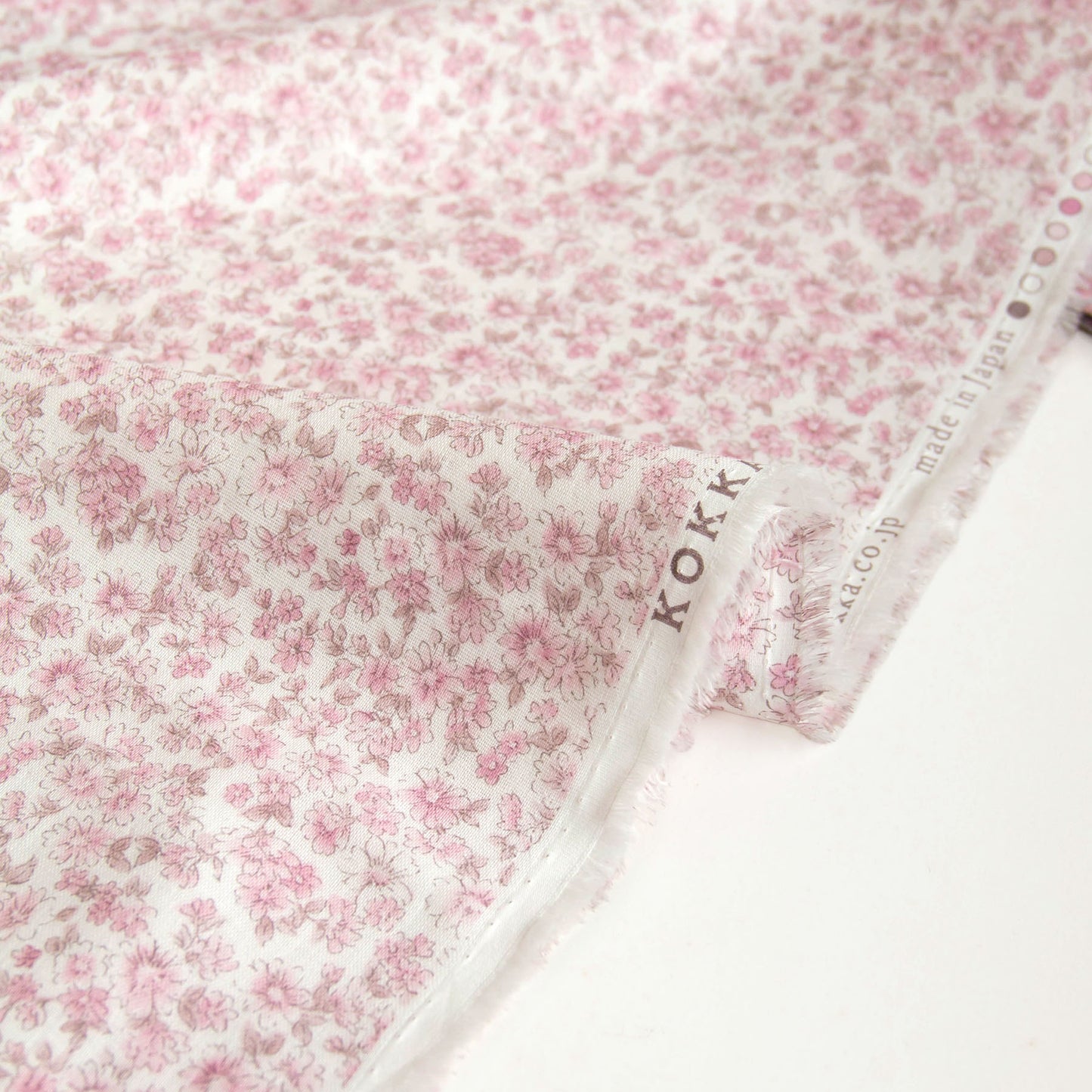 Cotton Double Gauze Fabric Flower Pink by the Yard