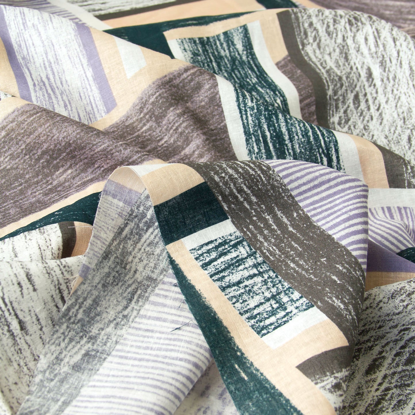 Keshiki Light Weight Cotton Linen Fabric Highway B by the Yard