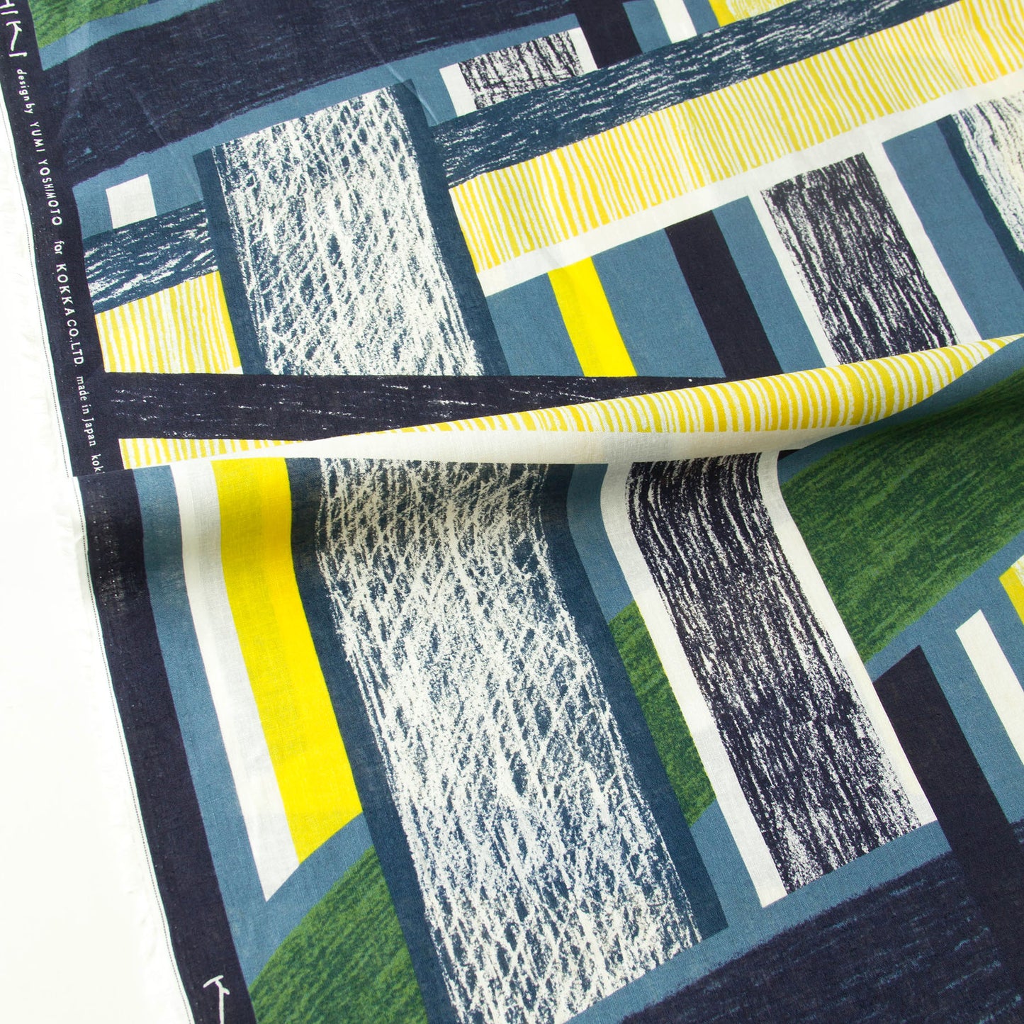 Keshiki Light Weight Cotton Linen Fabric Highway C by the Yard