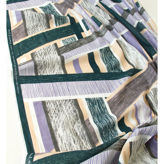 Keshiki Light Weight Cotton Linen Fabric Highway B by the Yard
