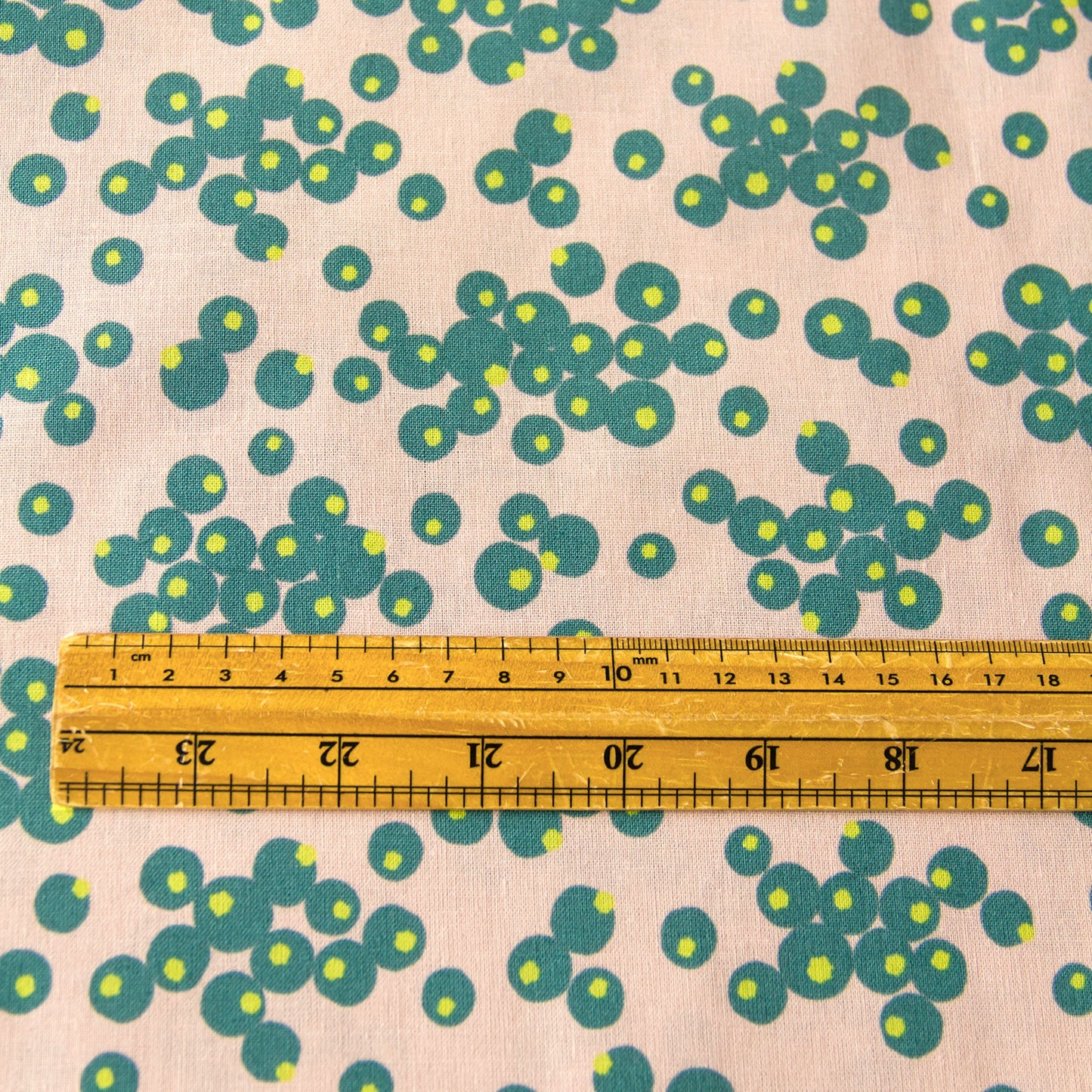 Tayutou Lightweight Cotton Linen Fabric Bubble Dot Dusty Pink by the Yard