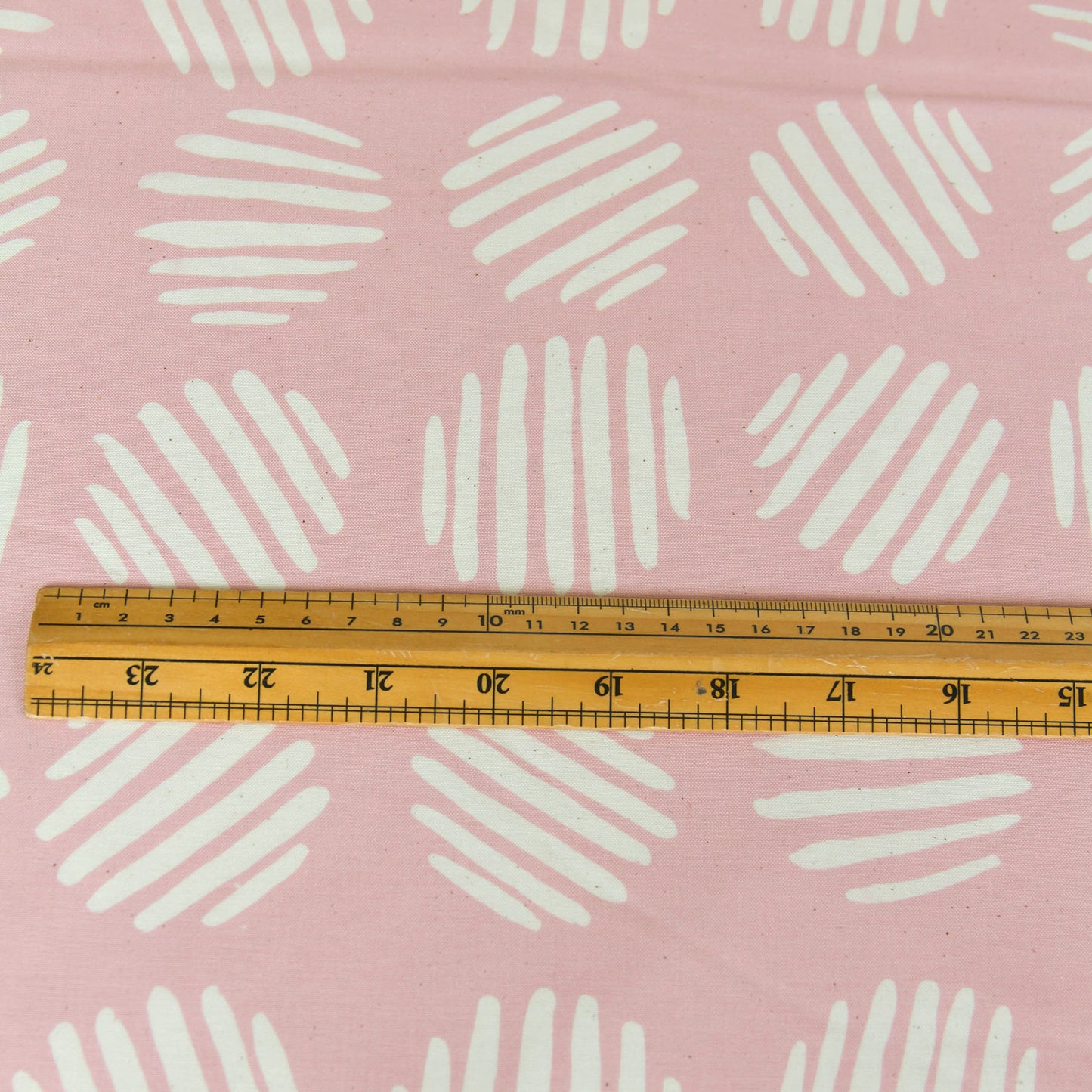 Cotton Fabric  Abstract Circle Print Pink by the Yard