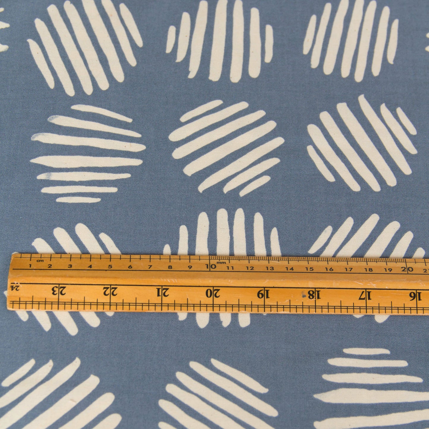 Cotton Fabric  Abstract Circle Print Gray by the Yard