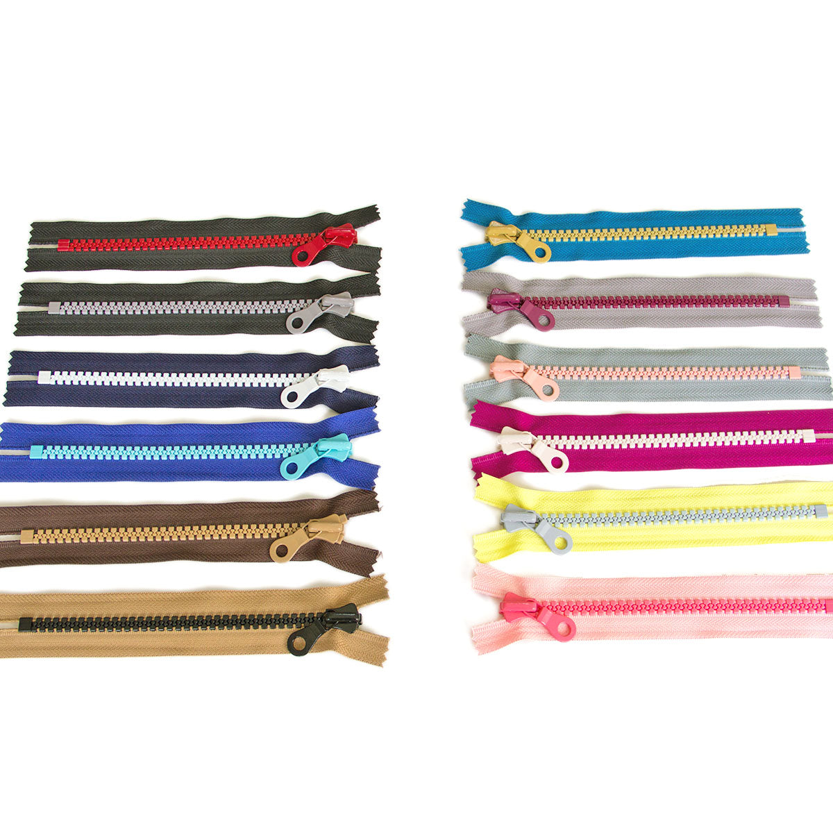 YKK #10 Closed-End Resin Zippers Heavy Duty for Sewing Bags