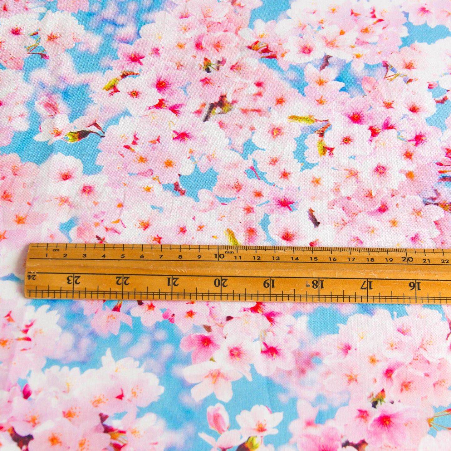 Japanese Sakura Cherry Blossom Print Cotton Fabric by the Yard