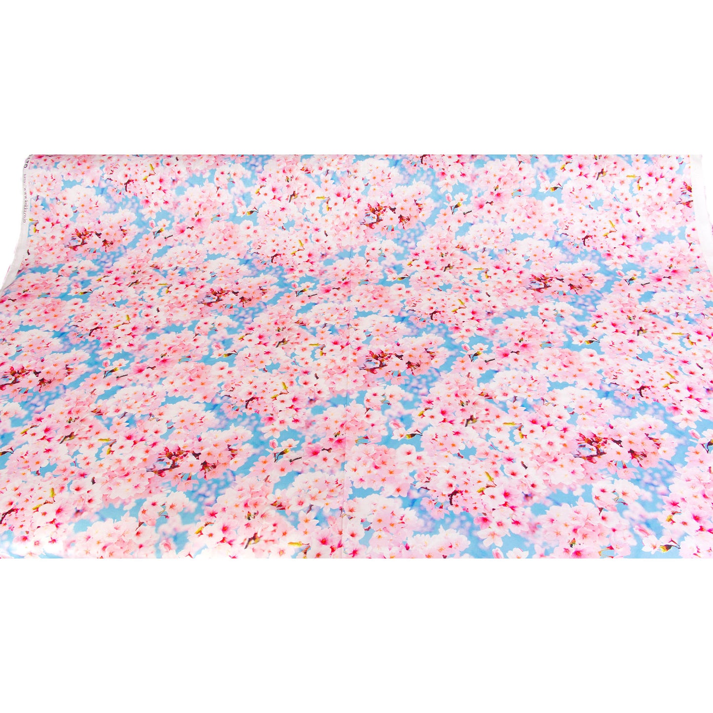 Japanese Sakura Cherry Blossom Print Cotton Fabric by the Yard