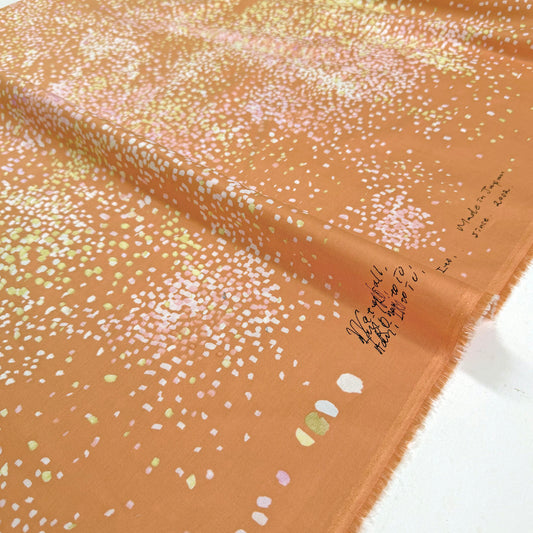Nani Iro Silk Fabric Water Fall Orange by the Yard