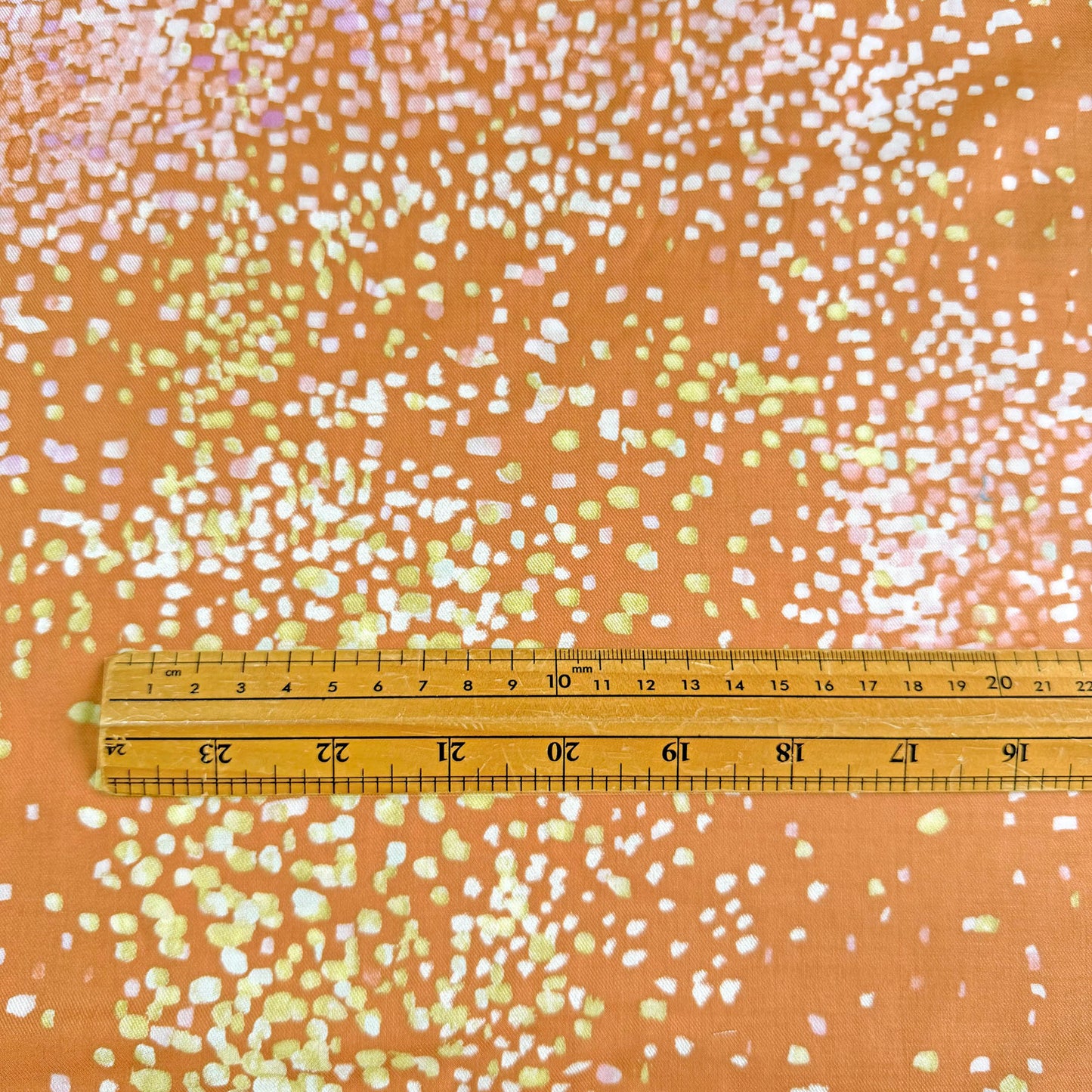 Nani Iro Silk Fabric Water Fall Orange by the Yard