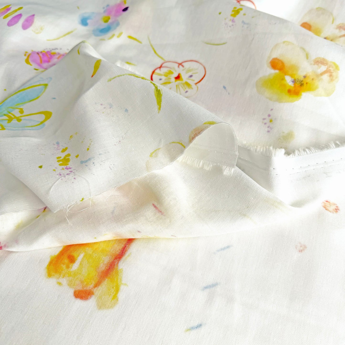 Nani Iro Double Gauze Cotton Fabric Haha White by the Yard