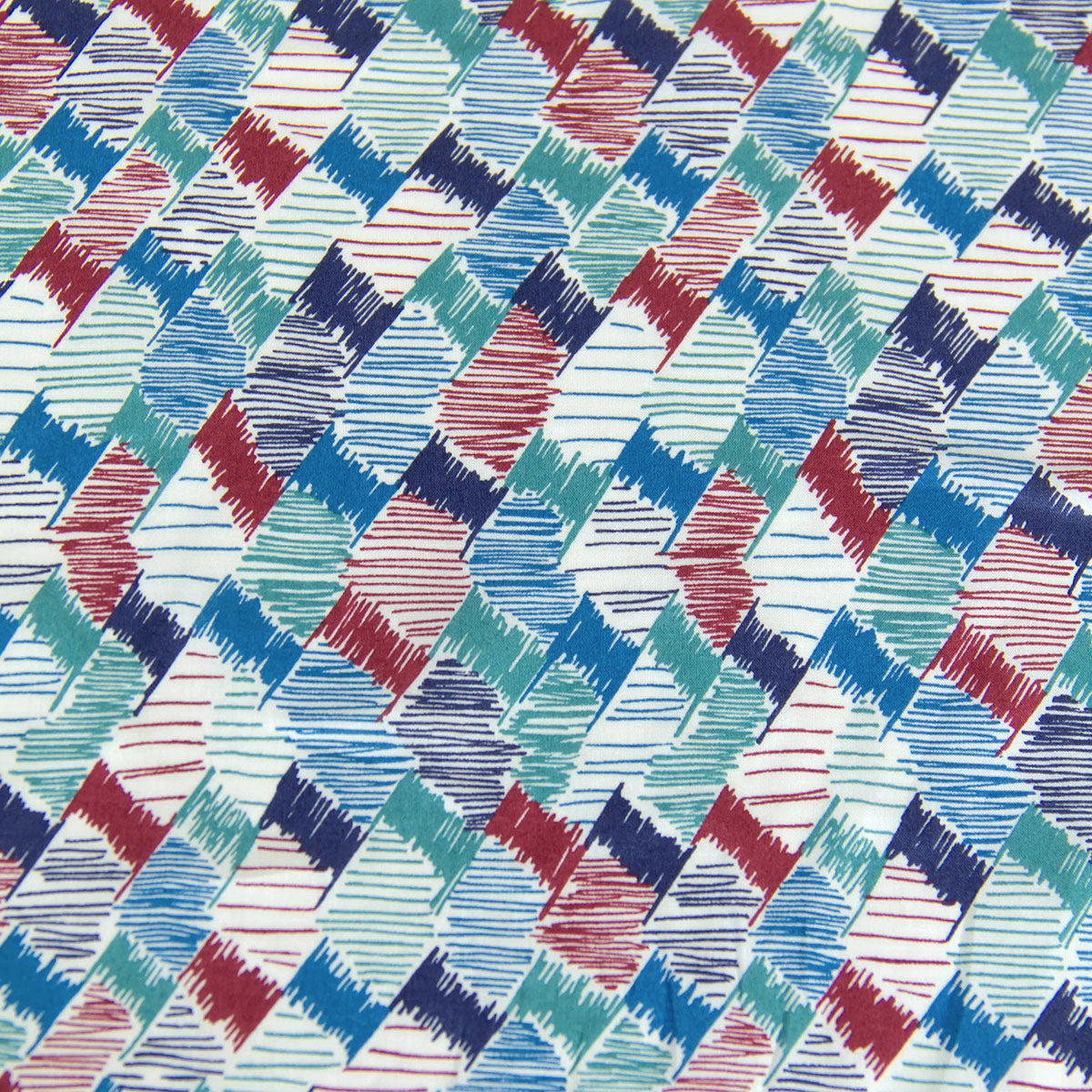 Liberty Cotton Lawn Fabric Crayon Check Sold by the Yard