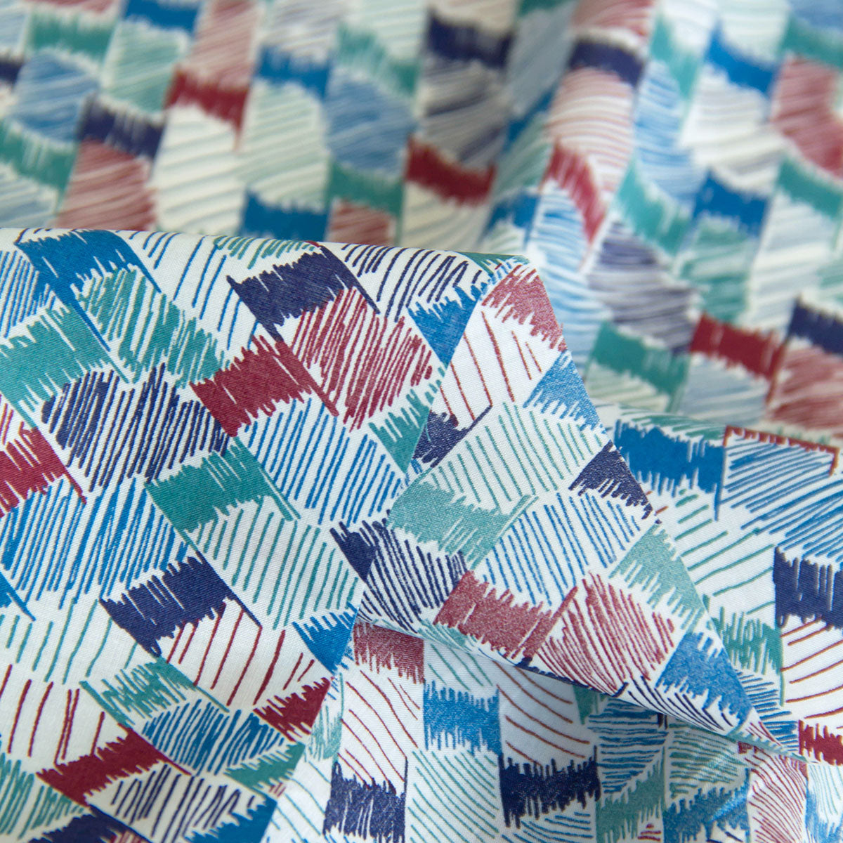 Liberty Cotton Lawn Fabric Crayon Check Sold by the Yard