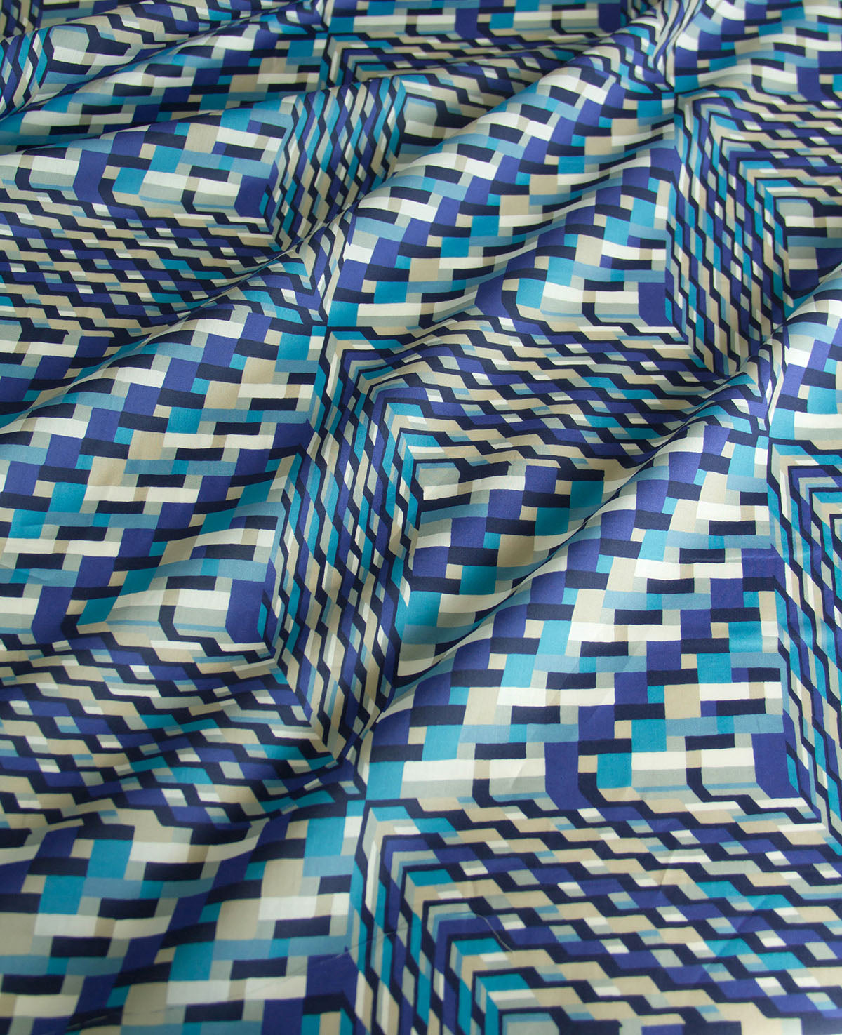 Tissu léger en coton lawn, motif Kokka Flower, noir, vendu au mètre