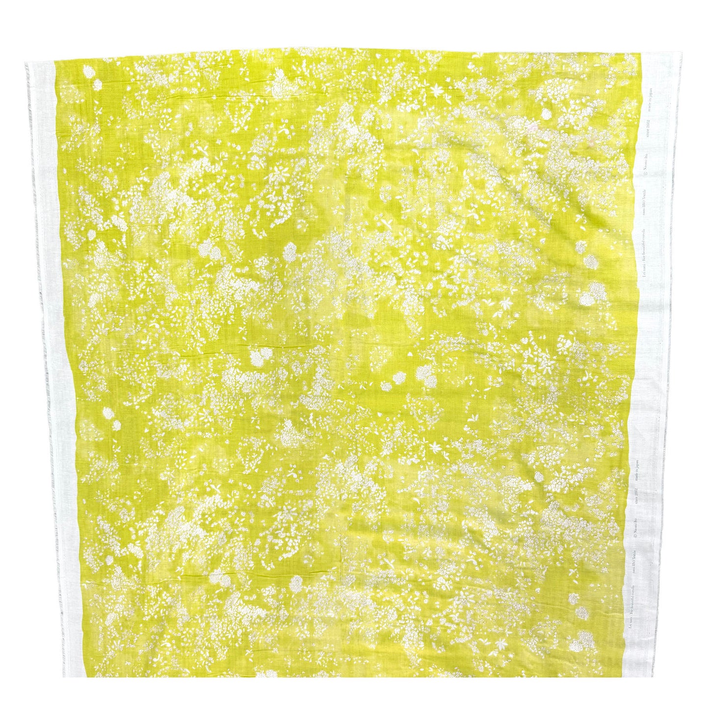 Nani Iro Double Gauze Cotton Fabric Lei nani Corolla Yellow by the Yard