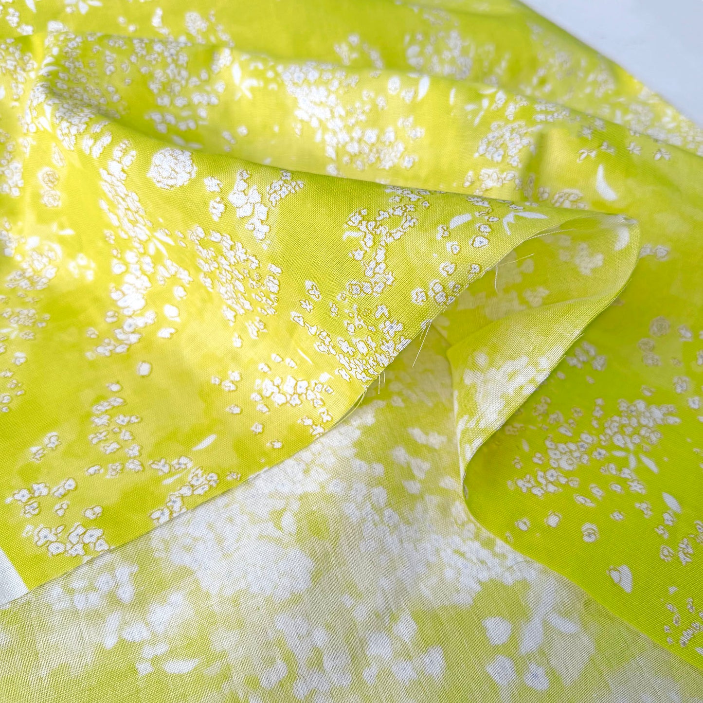 Nani Iro Double Gauze Cotton Fabric Lei nani Corolla Yellow by the Yard