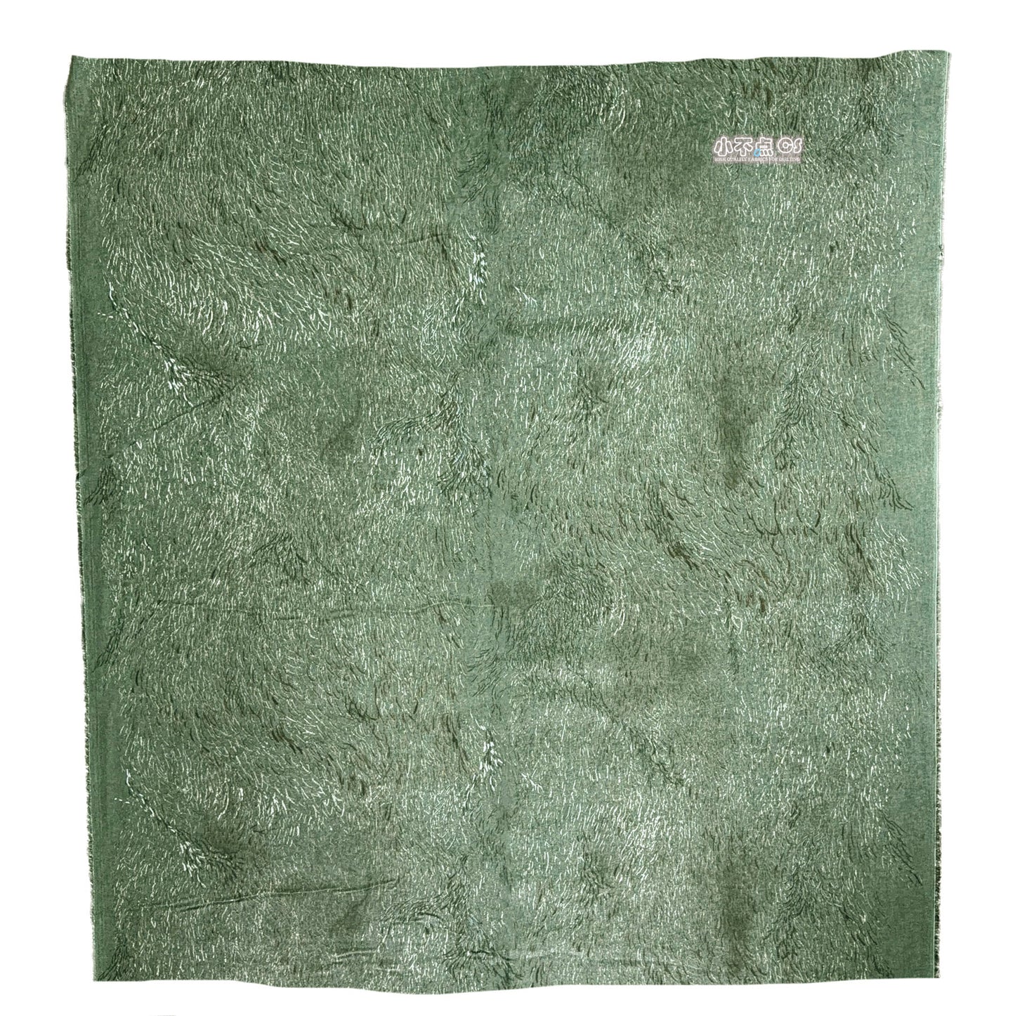 Nani IRO Brushed Cotton Linen elegant wind Darl Smoky Green by the Yard