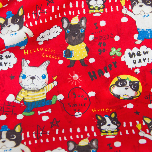 Oxford Cotton Fabric Bulldog Red by the Yard