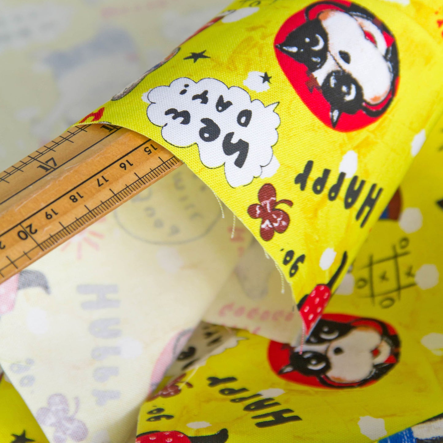 Oxford Cotton Fabric Bulldog Yellow by the Yard
