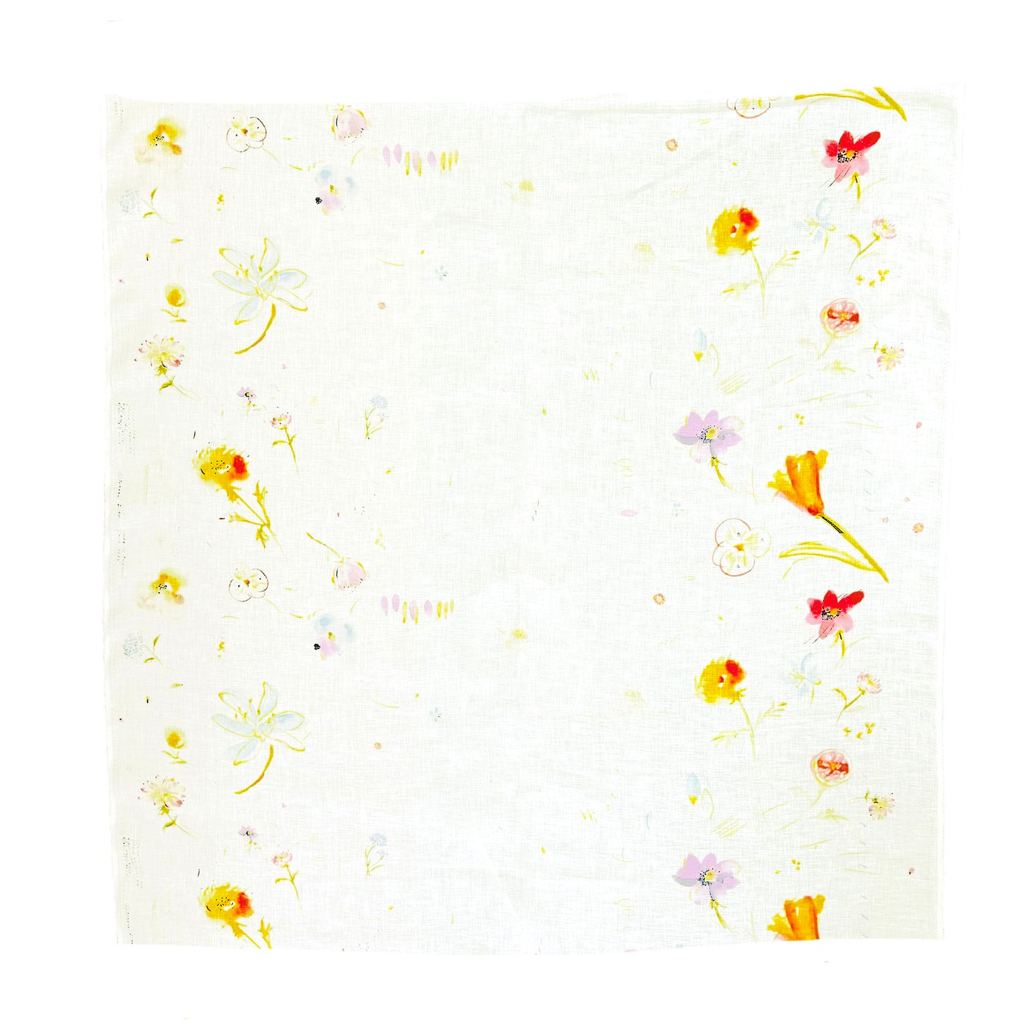 Nani IRO Japanese Linen Fabric Hana White by the Yard