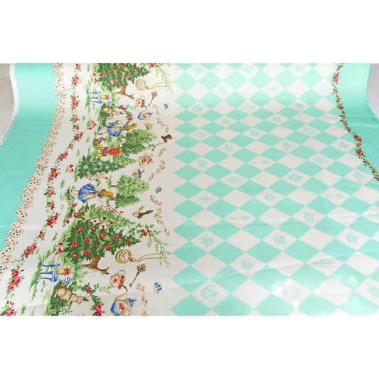 Tissu léger en coton lawn, motif Kokka Flower, noir, vendu au mètre