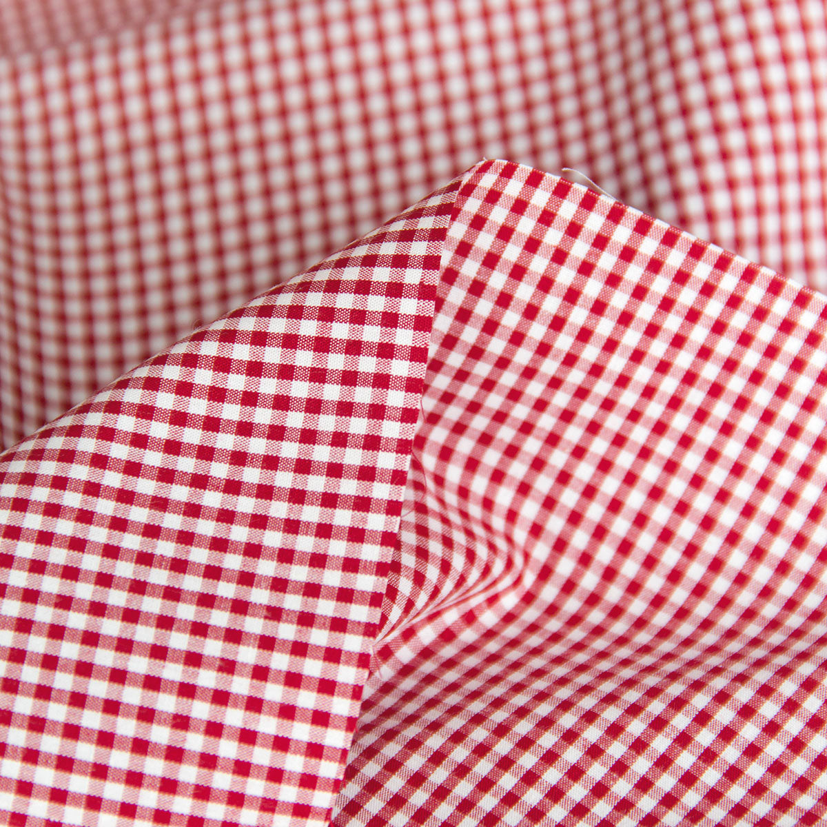 Cotton Fabric Classic Gingham Check Fabric Red