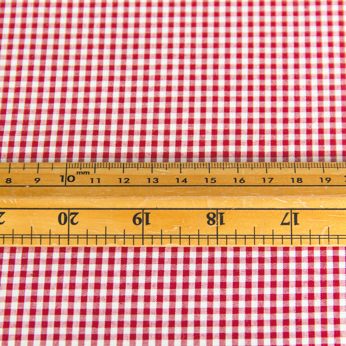 Cotton Fabric Classic Gingham Check Fabric Red