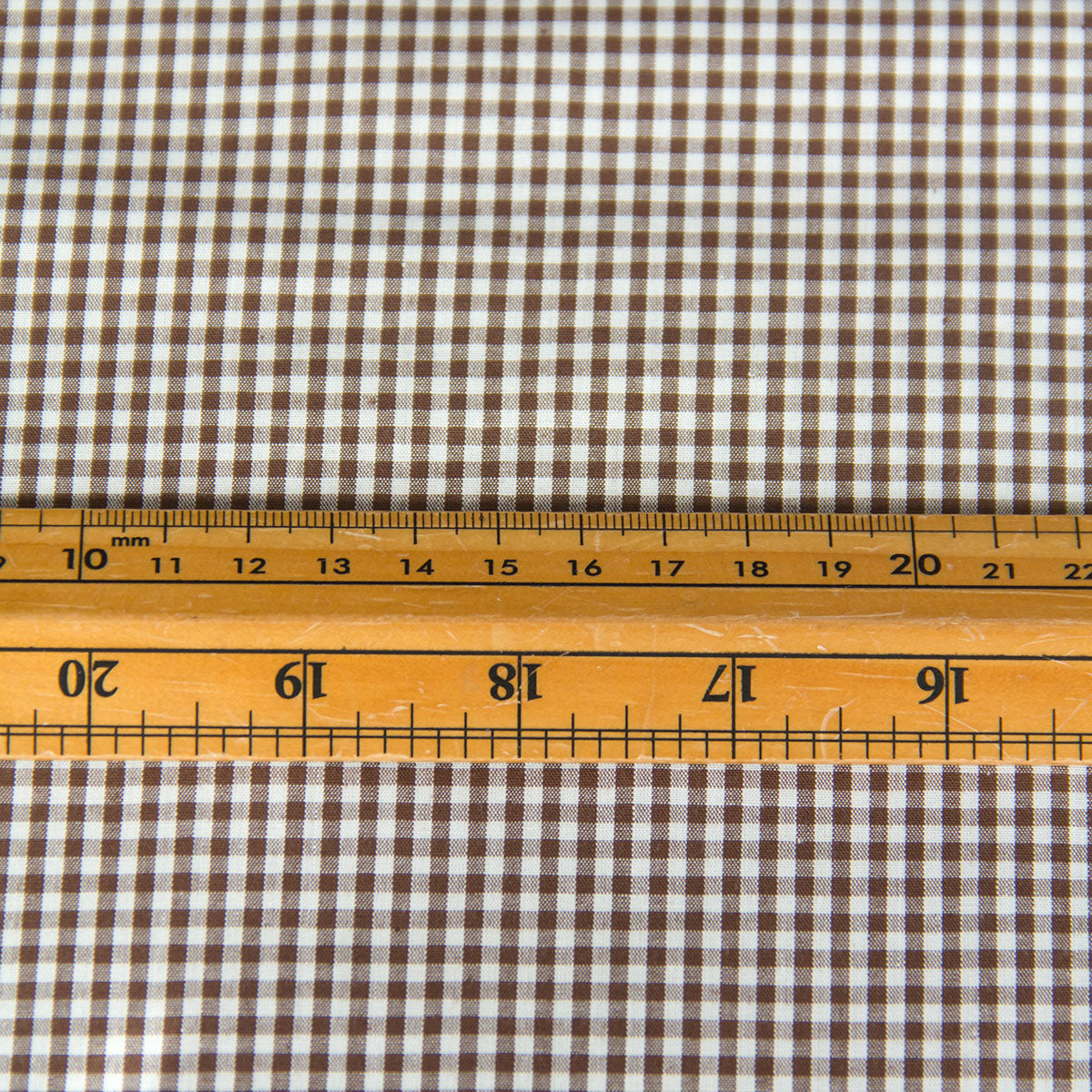 Cotton Fabric Classic Gingham Check Fabric Brown by the Yard