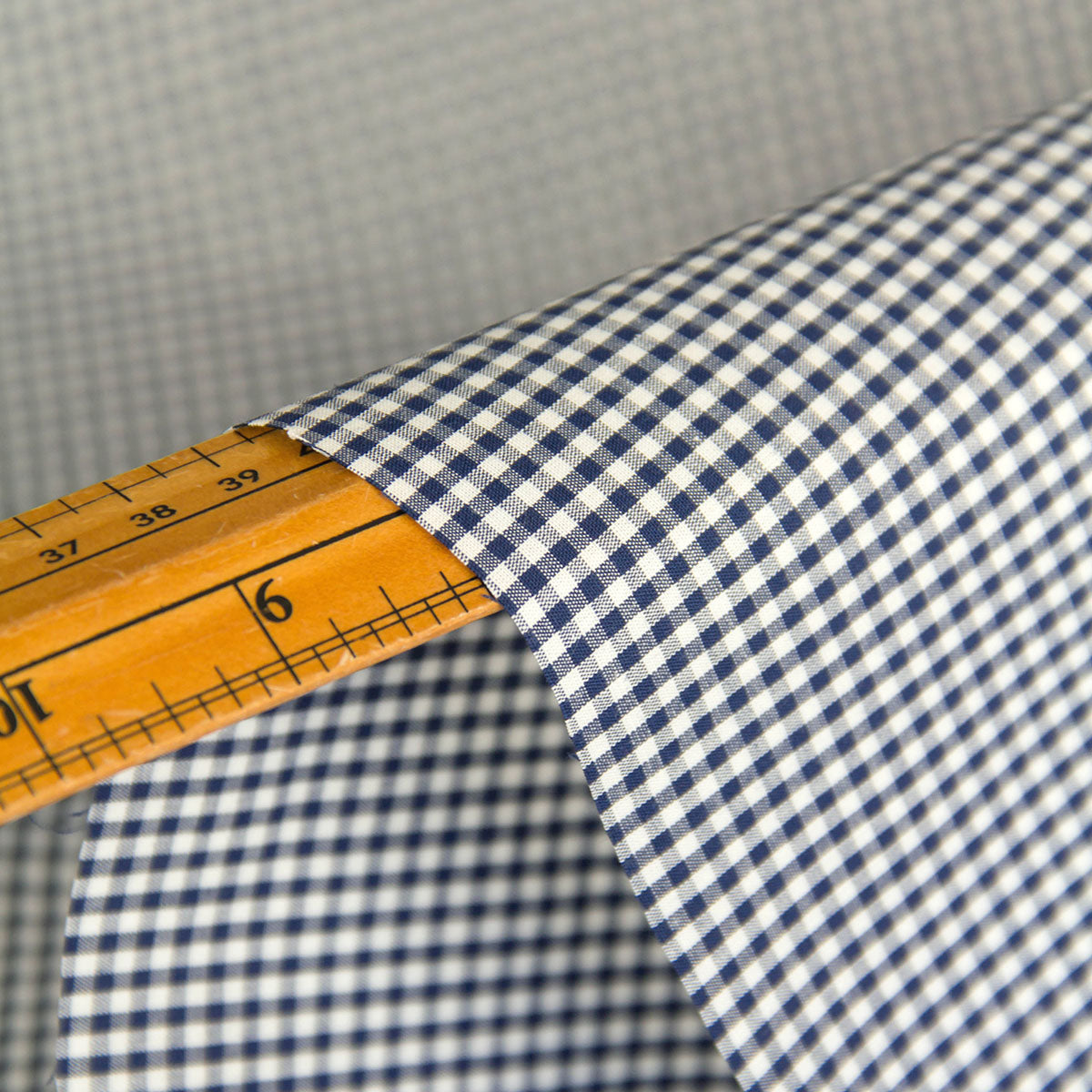 Cotton Fabric Classic Gingham Check Fabric Navy by the Yard