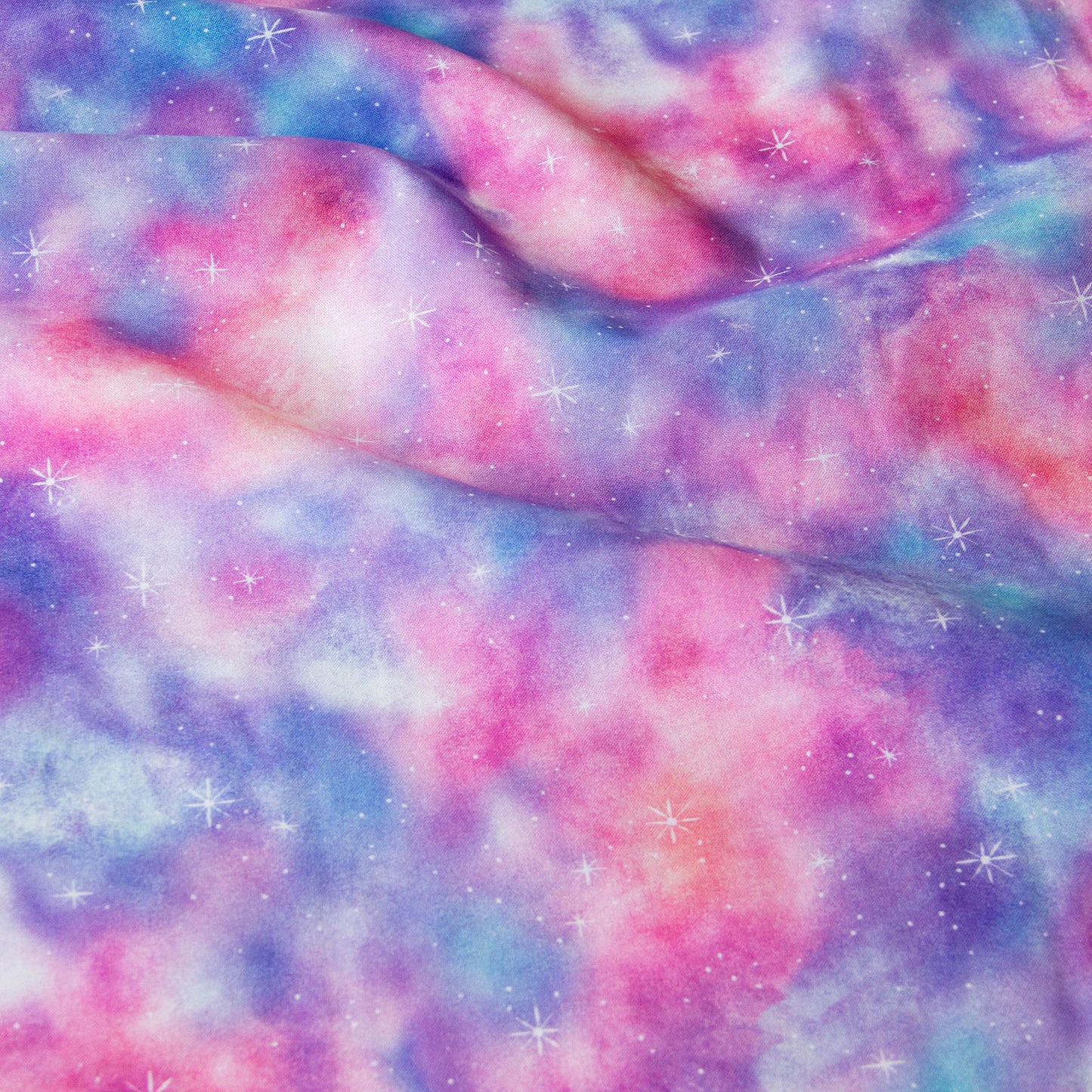 Pastel Galaxy Print Cotton Fabric by the Yard