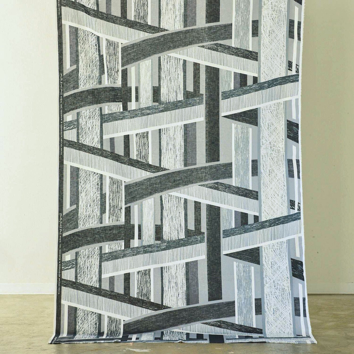 Keshiki Light Weight Cotton Linen Fabric Highway D by the Yard