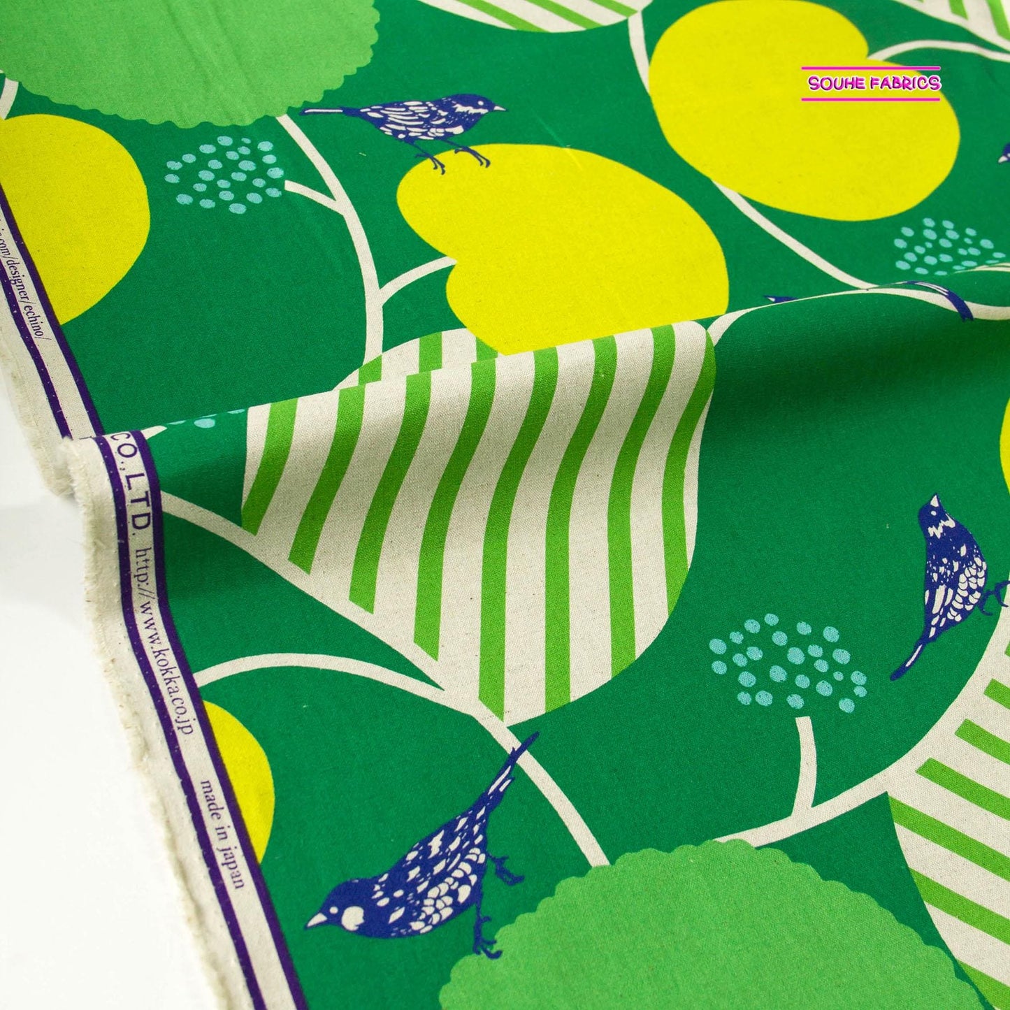 Toile de coton et lin japonaise Echino par Etsuko Furuya PEPE au mètre